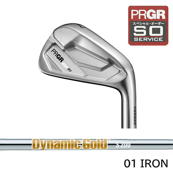 PRGR カスタムオーダー 01アイアン トゥルーテンパー Dynamic Gold HT＃4.5.6.7.8.9.＃P番手別販売 コンボ対応可能
