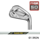 正規取扱店 PRGR カスタムオーダー 01アイアン トゥルーテンパー Dynamic Gold MID TOUR ISSUE＃4.5.6.7.8.9.＃P 番手別販売 コンボ対応可能