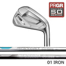 正規取扱店 PRGR カスタムオーダー 01アイアン フジクラ AIR SPEEDER IRON ＃4.5.6.7.8.9.＃P 番手別販売コンボ対応可能