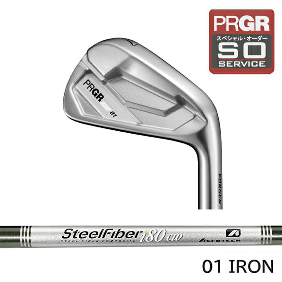 PRGR カスタムオーダー 01アイアン トゥルーテンパー Steel Fiber i cw 80 ＃4.5.6.7.8.9.＃P 番手別販売 コンボ対応可能