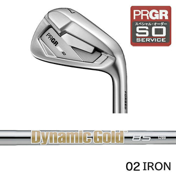 正規取扱店 PRGR カスタムオーダー 02アイアン トゥルーテンパー Dynamic Gold 85 ＃4.5.6.7.8.9.＃P 番手別販売 コンボ対応可能