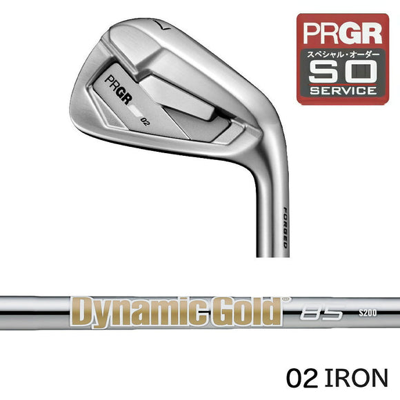 正規取扱店 PRGR カスタムオーダー 02アイアン トゥルーテンパー Dynamic Gold 85 ＃4.5.6.7.8.9.＃P 番手別販売 コンボ対応可能