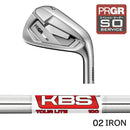 正規取扱店 PRGR カスタムオーダー 02アイアン KBS KBS TOUR LITE ＃4.5.6.7.8.9.＃P 番手別販売 コンボ対応可能