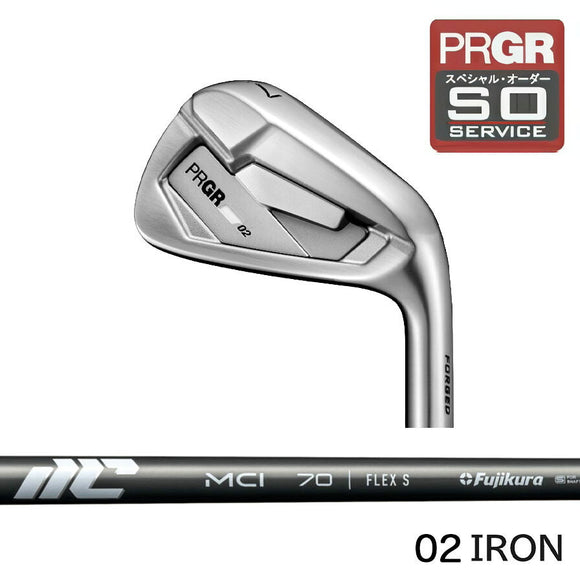 正規取扱店 PRGR カスタムオーダー 02アイアン フジクラ MCI ＃4.5.6.7.8.9.＃P 番手別販売 コンボ対応可能
