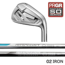 正規取扱店 PRGR カスタムオーダー 02アイアン フジクラ AIR SPEEDER IRON ＃4.5.6.7.8.9.＃P 番手別販売 コンボ対応可能