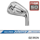 正規取扱店 PRGR カスタムオーダー 02アイアン 日本シャフト N.S.PRO ZELOS 7 ＃4.5.6.7.8.9.＃P 番手別販売 コンボ対応可能