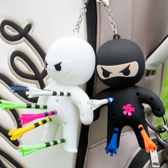 忍者 ポータブル ゴルフティー ホルダー キーチェーン ゴルフ用品 アクセサリー Primus Golf Ninja Tee Holder