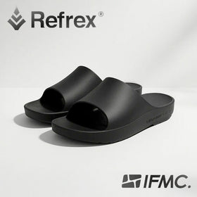 REFREX リカバリーサンダル IFMC加工 ナノミネラル配合 スリッパ メンズ レディース ゴルフ後のリラックス 室内履き テレワーク 快適クッションサンダル