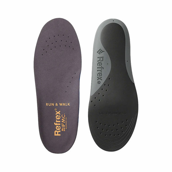REFREX Run&Walk 男性用 インソール 転倒防止 歩行安定 疲れにくい 中敷き IFMC加工 日本開発 足元サポート ゴルフ ウォーキング Run and Walk
