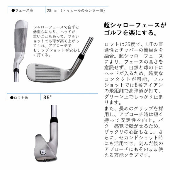 ロイヤルコレクション ソナテック SONARTEC CHIP-UT チップUT N.S.PRO 950GH シャフト装着  万能ユーティリティ アプローチ フルショット 対応可