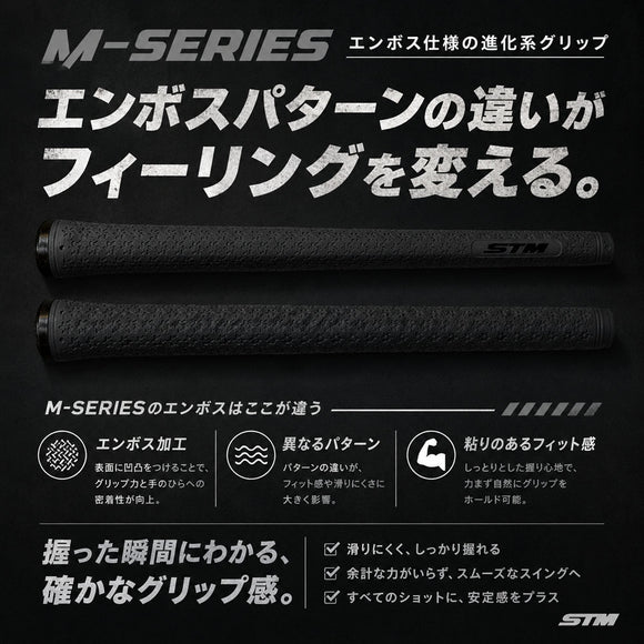2026年モデル 予約中 STM M-1 ブラックアウト ブラックアーマー ゴルフグリップ 日本製 エラストマー バックライン有 無し 口径 M58 M60 高耐久 M-1BO