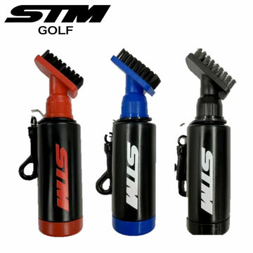 STM UT ブラシ ゴルフ用クリーニングブラシ グリップ洗浄 ヘッド溝掃除 シューズ対応 セルフプレー必需品 簡単お手入れ ゴルフ用品 Red Blue Black
