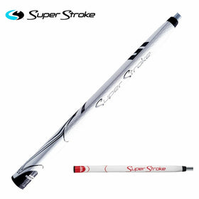 スーパーストローク SuperStroke Zenergy Tour 1.0P 17インチ ゴルフパターグリップ テーパーなし ホワイト/ブラック 日本正規品