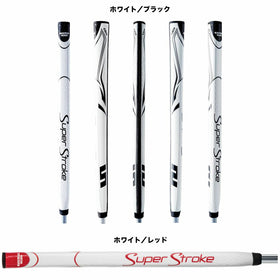 スーパーストローク SuperStroke Zenergy Tour 1.0P 17インチ ゴルフパターグリップ テーパーなし ホワイト/ブラック 日本正規品