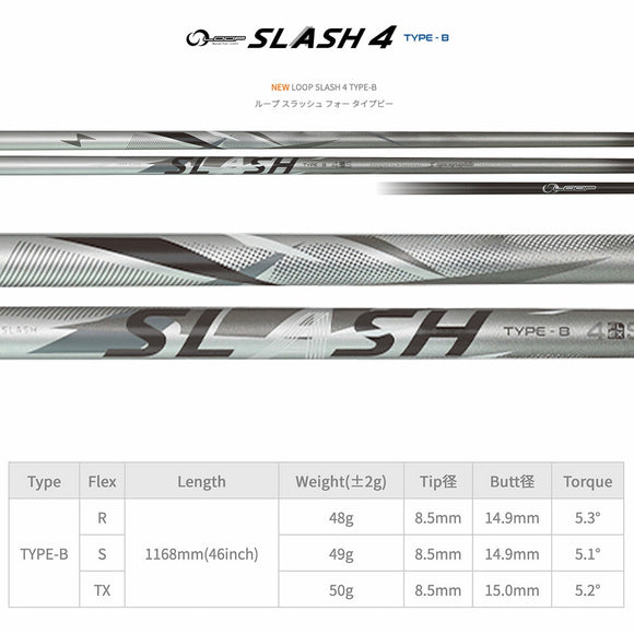 Titleist タイトリスト スリーブ付シャフト シンカグラファイト LOOP SLASH 4 TYPE-B ループ スラッシュ4 タイプB カーボン