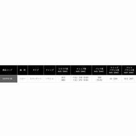 トゥルーテンパー USTPO-38 チップ径9.4mm 128g ステップ無し