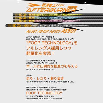 TaylorMade テーラーメイド Qi4D Qi35等 スリーブ付シャフト TRPX アフターバーナー AFTERBURNER AB601 フープテクノロジー採用