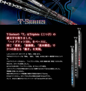 YAMAHA ヤマハ 2024 RMX VD スリーブ付シャフト TRPX T-SERIES ドライバーシャフト T1 T2 T3 トリプルス設計 ハイブリッド50tカーボン