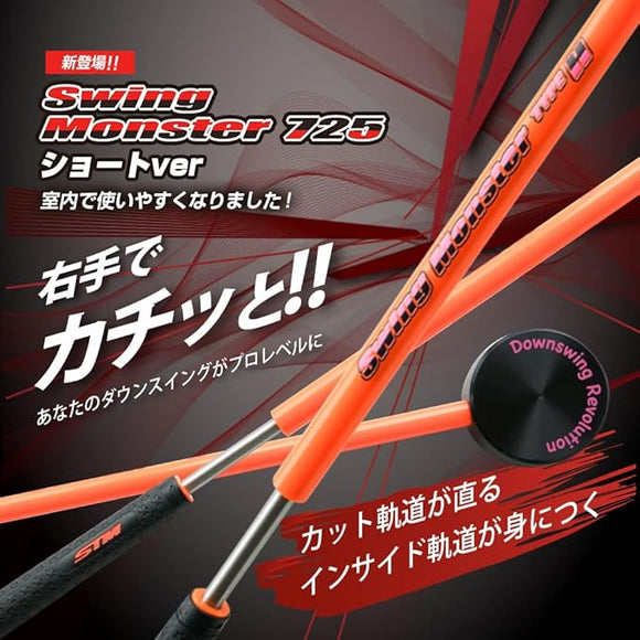 新色登場 スイングモンスター 725 TYPE H ショートバージョン 練習器具 素振り スイング練習 室内素振り オリジナル ブラック 2カラー