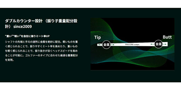 COBRA コブラ DARKSPEED FW スリーブ付きシャフト GRAVITY グラビティー WACCINE compo GR331 FW