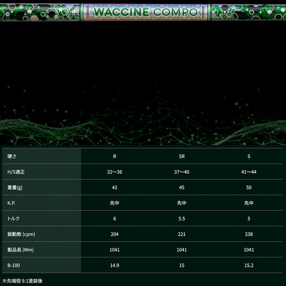 WACCINE compo ワクチンコンポ GR401 UTILITY UT用シャフト 単品販売不可 リシャフト時別途工賃必要