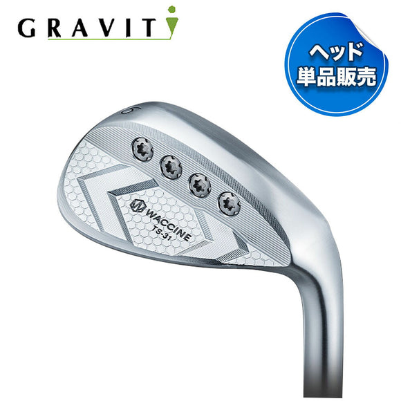 WACCINE comp TS-31 Wedge ウェッジ 軟鉄鍛造 重量調整機能搭載 バンカー アプローチ 劇的に変わる 高精度ショートゲーム 専用 ウェッジ ヘッド単品販売