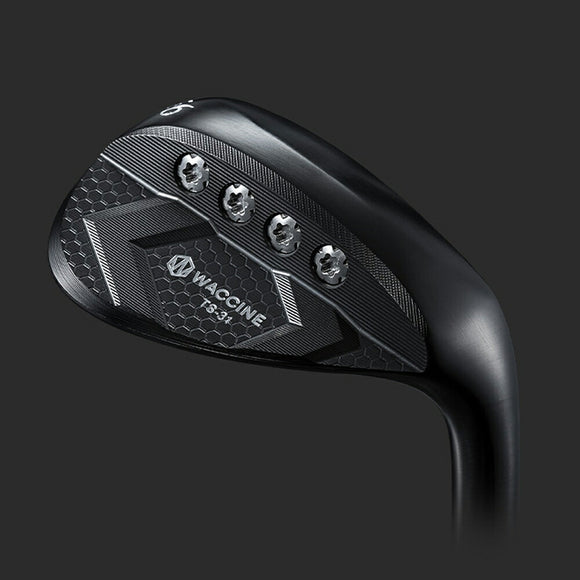 WACCINE comp TS-31 Wedge Black ウェッジ 黒IP仕上げ 軟鉄鍛造 重量調整機能搭載 操作性 抜けの良さ 進化した セミキャビティ ウェッジ ヘッド単品販売