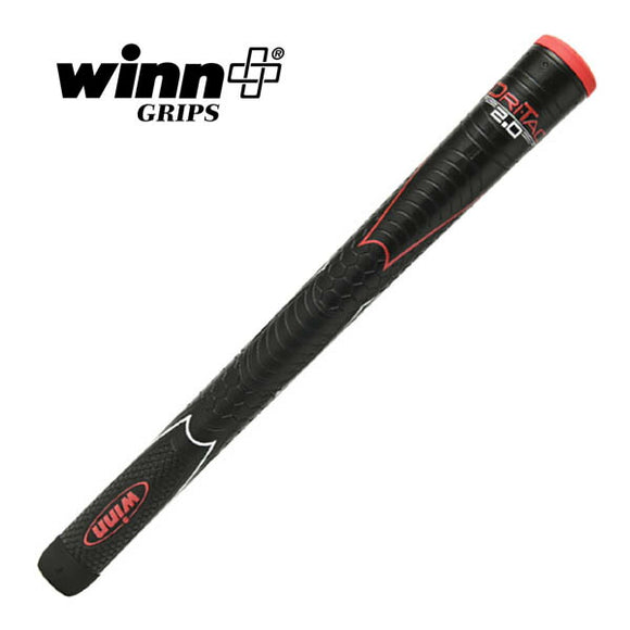 WINN DRI-TAC 2.0 ドライタック2.0 グリップ 黒xレッド バックライン有 7DT2-BK/RD