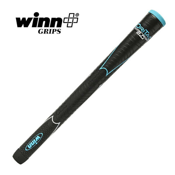 WINN DRI-TAC 2.0 ドライタック2.0 グリップ 黒xスカイブルー バックライン有 6DT2-BK/SB