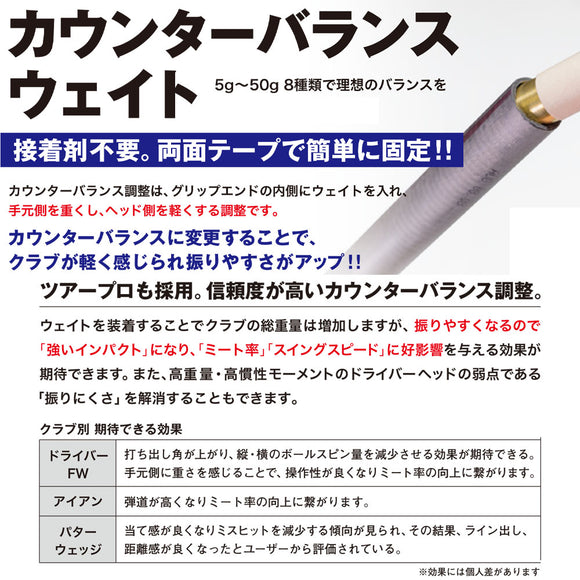 渡辺製作所 カウンターバランス ウェイト 20g 真鍮 COW-20