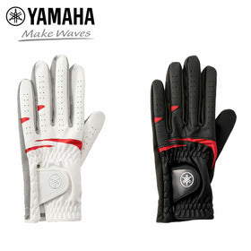 ヤマハ YAMAHA ゴルフ メンズ グローブ Y22GSL 左手用 合成皮革 スエード掌 ニット甲側 フィット感 ブラック ホワイト 右利き用 ゴルフ用品