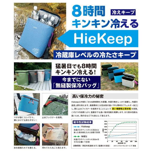 保冷バッグ Mサイズ HieKeep ハイキープ ゴルフ カートバッグ クーラーバッグ 小さめ ミニ ショルダー スポーツ 釣り アウトドア 部活 軽量 洗える 暑さ対策